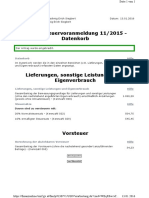 Umsatzsteuervoranmeldung 11/2015 - Datenkorb