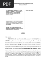 In The Supreme Court of Pennsylvania Middle District