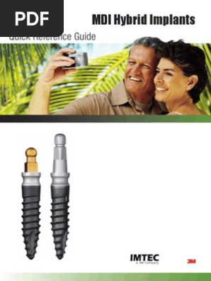 Mdi Imtec | PDF | Dental Implant | Nature