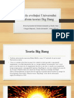 Etapele Evoluției Universului Conform Teoriei Big Bang