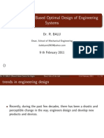 Surrogate Model Based Optimal Design of Engineering Systems: Dr. R. Balu
