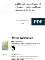 Inquiry Into Different Mythologies of How The Earth Was Created and How Humans Came Into Being