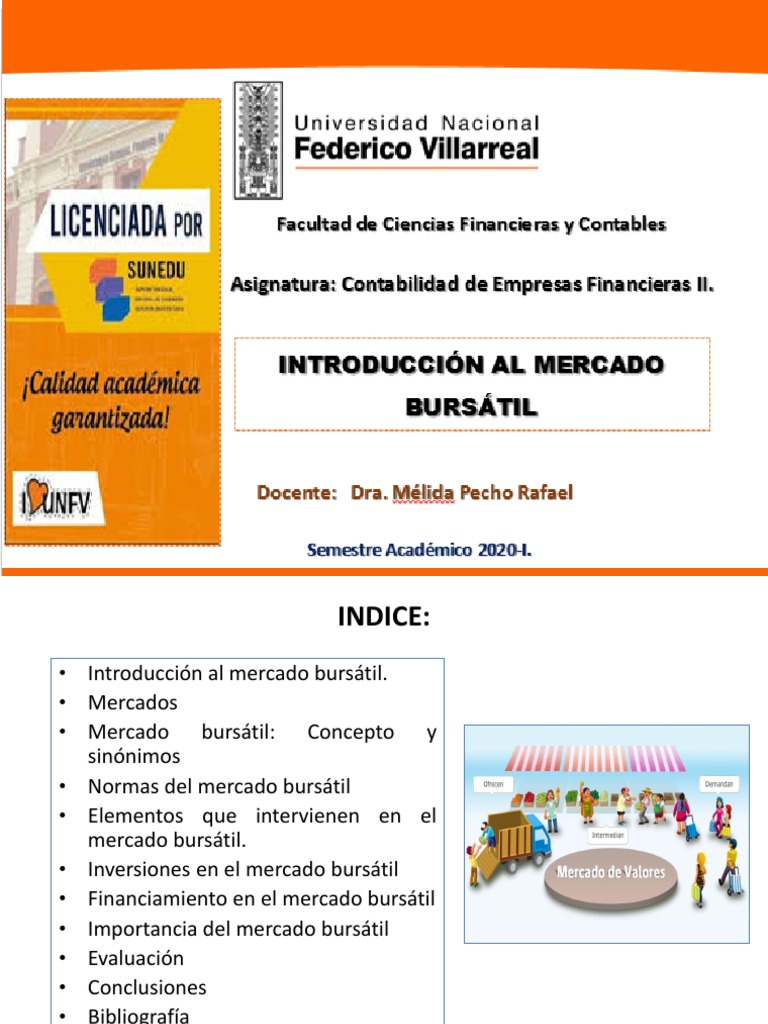 Introducción al Mercado Bursátil | PDF | Bolsa | Bolsa de Valores