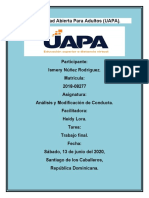 Trabajo Final de Analisis y Modificacion de La Conducta