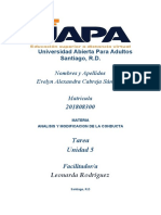 Analisis y Modificacion de La Conducta Tarea 5 - Evelyn Cabreja