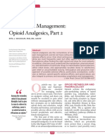 Cancer Pain Management: Opioid Analgesics, Part 2