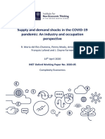 Supply and Demand Shocks in The COVID-19 Pandemic: An Industry and Occupation Perspective