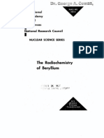 The Radio Chemistry of Beryllium.us AEC