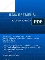 Ilmu Efisiensi Materi Pertemuan 1-2