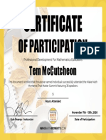 Your Summit Certificate Tem Mccutcheon Temily