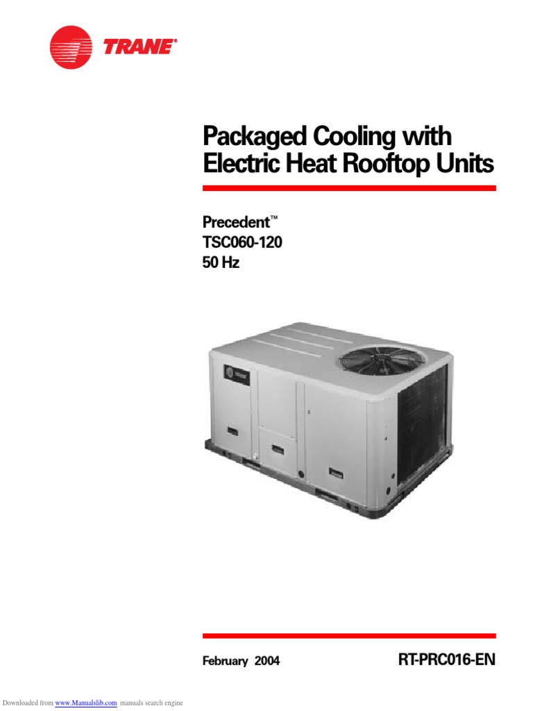 Trane Rooftop Package Unit Service Manaual | PDF | Air Conditioning ...