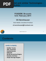 Download NoSQL for MySQL by Oli Sennhauser SN48622053 doc pdf