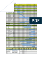 General Construction Schedule Breakdown by Month