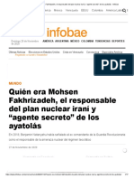 Quién Era Mohsen Fakhrizadeh, El Responsable Del Plan Nuclear Iraní