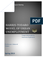 Harris-Todaro Model of Urban Unemployment: Spring 2013
