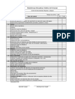 Plataformas elevadoras móviles inspección checklist