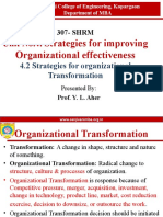 Strategies For Organizational Transformation