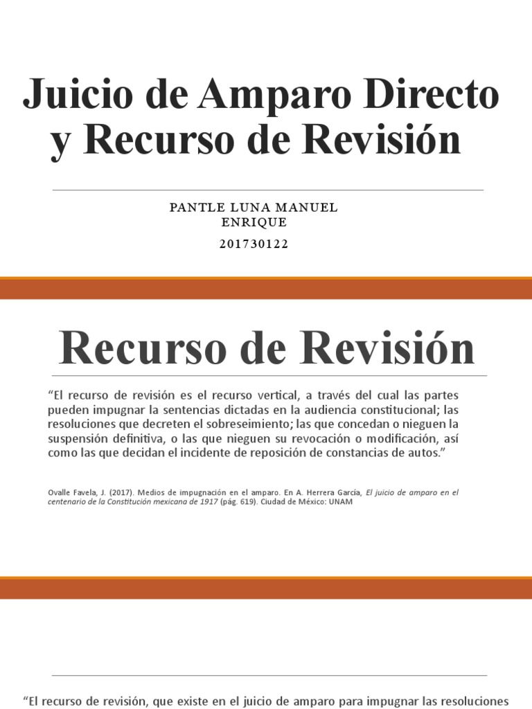 Juicio de Amparo y Recurso de Revisión | PDF | Sentencia (ley) | Caso ...