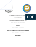 Práctica 2 Fuerzas Intermoleculares y Solubilidad