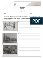 Year 5 History Worksheet 3