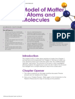 Model of Matter - Atoms and Molecules: Learning Outcomes