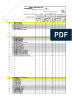 Share of Shelf (SOS) Form For The Month Of: 20: Company Name SKU Name