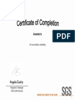 Certificate of Completion for Safety Training