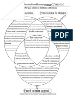 Diagram de Venn Pared Celular Vegetal, Fungi y Bacteria