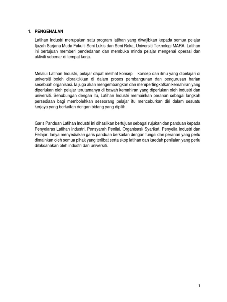 Guideline Intern Pdf