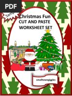 Christmas Fun Christmas Fun: Cut and Paste Worksheet Set Cut and Paste Worksheet Set