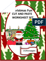 Christmas Fun Christmas Fun: Cut and Paste Worksheet Set Cut and Paste Worksheet Set