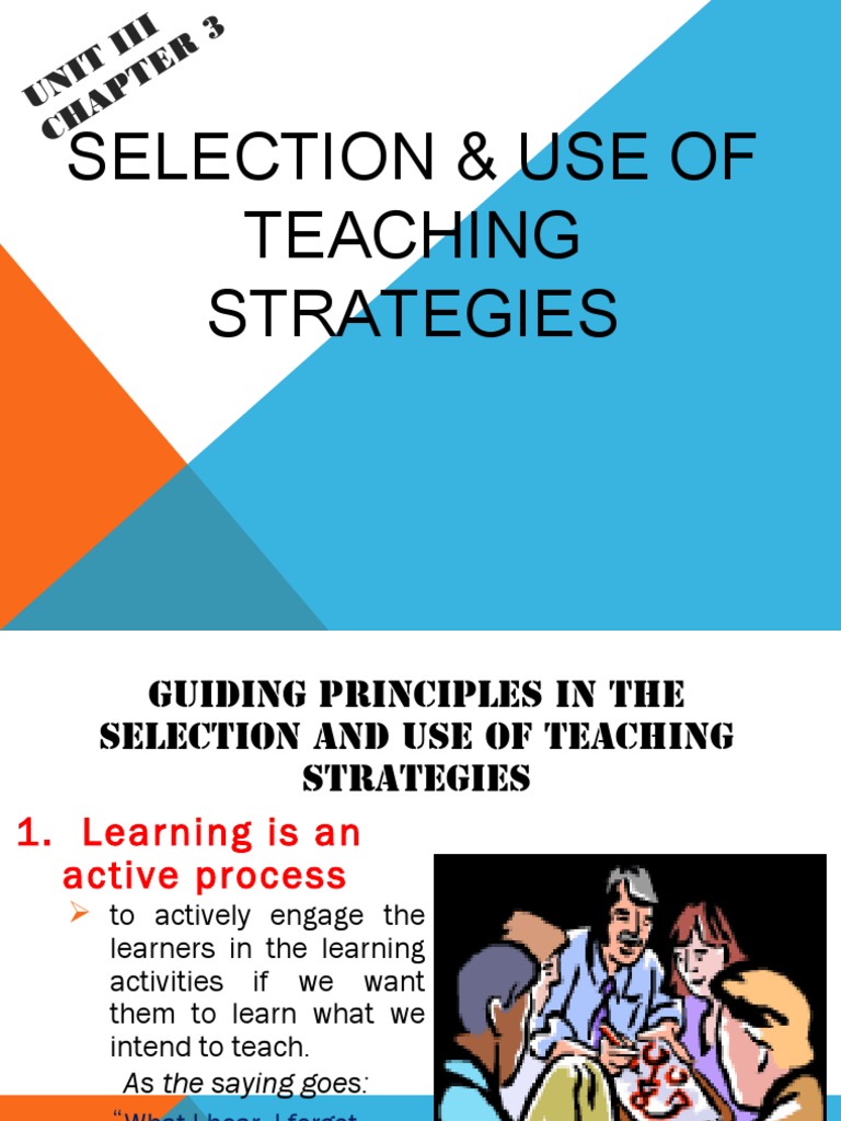 Selection & Use of Teaching Strategies | PDF | Inquiry | Teaching Method
