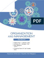 Organization and Management - Learner's Material