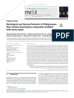 Rheological and Thermal Behavior of PHB/piassava Fiber Residue-Based Green Composites Modified With Warm Water