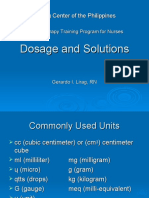 Dosage and Solutions - Final