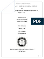 Cr.L-Comparetive Criminal Procedure Project ON "Understanding The System of Case Management in U.S.A. & U.K. "