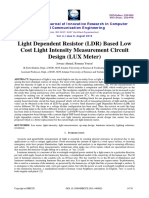 Light Dependent Resistor (LDR) Based Low Cost Light Intensity Measurement Circuit Design (LUX Meter)