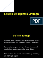 Materi II - Konsep Manajemen Strategis