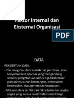 Materi IV - Faktor Internal Dan Eksternal Organisasi