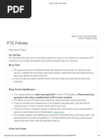 Pearson VUE - PTE Policies