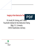 Imaging Techniques in Non-Destructive Testing