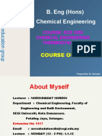 B. Eng (Hons) Chemical Engineering: Course Outline