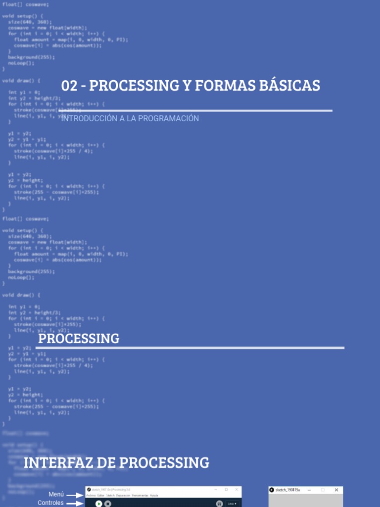 01 - Processing y Formas Básicas - Introducción A La Programación | PDF ...