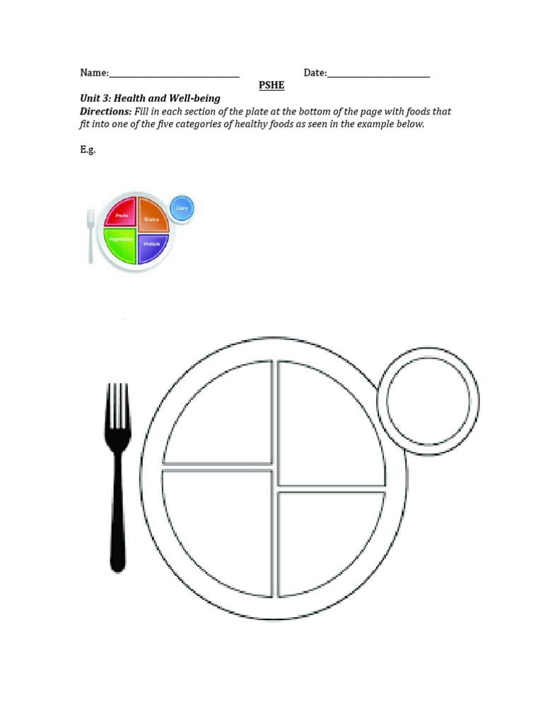 Healthy Eating Plate Activity Guide | PDF | Career & Growth | Self ...