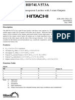 HD74LV573A: Octal D-Type Transparent Latches With 3-State Outputs