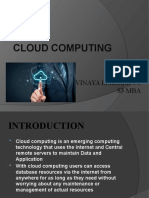 Cloud Computing: Vinaya Lekshmi Vs S3 Mba