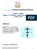 HURDCO International School: Subject-Biology Chapter 3: Diffusion, Osmosis and Surface Area: Volume Ratio