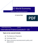 ECN102 World Economy: Lecture 9: International Finance I