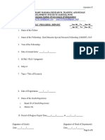 CMSRF Half Yearly Progress Report Annexure