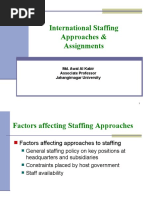 International Staffing Approaches